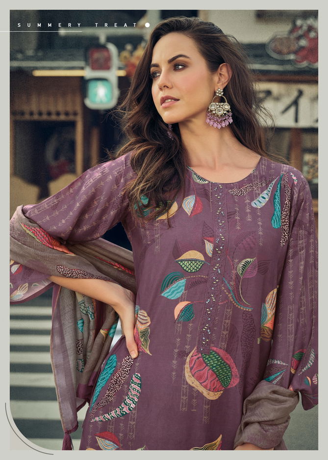 Summet Bloom By Prm 5433 To 5440 Printed Dress Material Wholesale Clothing Distributors In India